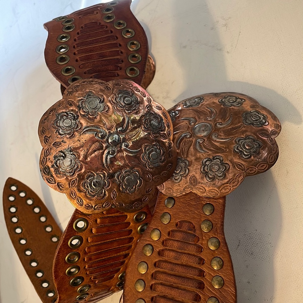 Leather Morrocan copper belt s/m